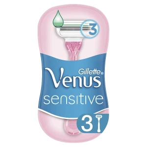 Gillette Одноразові станки для гоління, для чутливої шкіри, 3 шт. Venus Sensitive
