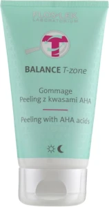 Floslek Пилинг-гоммаж для лица с кислотами Balance T-Zone Gommage Peeling With AHA Acids