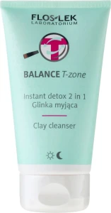 Floslek Детокс-средство 2 в 1 c глиной для очищения лица Balance T-Zone Instant Detox 2in1 Clay Cleanser