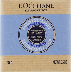 L'Occitane Мило "Каріте-лаванда" Shea Butter Extra Gentle Soap-Lavender