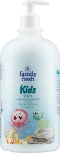 Soraya Гель для душу і шампунь 2 в 1 для дітей Family Fresh Shower Gel And Baby Shampoo