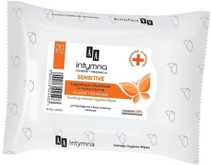 AA Салфетки для интимной гигиены Intymna Sensitive Wipes