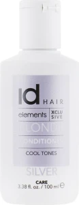 IdHair Кондиціонер для освітленого і блондованого волосся Elements XCLS Blonde Silver Conditioner