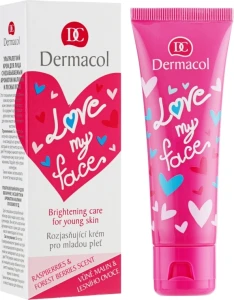 Dermacol Крем-сорбет відновлювальний, надає сяйва для шкіри обличчя Love My Face Moisturizing Care For Young Skin
