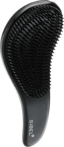 Sibel Расчёска для пушистых и длинных волос, черная D-Meli-Melo Detangling Brush