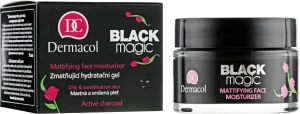 Dermacol Крем-гель для лица с матирующим эффектом Black Magic Mattifying Face Moisturizer Active Charcoal