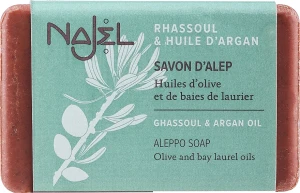 Najel Мыло алеппское "Марокканская глина и аргановое масло" Aleppo Soap Rhassoul and Argan Oil