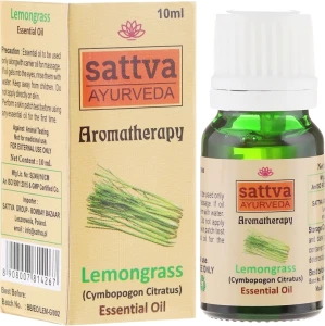 Sattva Эфирное масло "Лемонграсс" Ayurveda Lemongrass Essential Oil