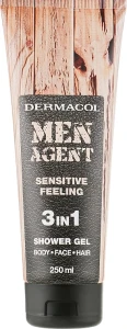 Dermacol Гель для душу Men Agent Sensitive Feeling 3 In 1 Shower Gel