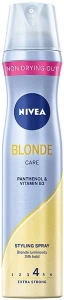 Nivea Лак для волос экстрасильной фиксации "Роскошный блонд" Styling Spray