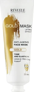 Revuele Антивозрастная маска для лица Gold Face Mask Lifting Effect Anti-Age