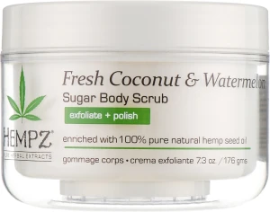 Hempz Скраб для тела "Кокос и арбуз" Herbal Sugar Body Scrub Fresh Coconut Watermelon