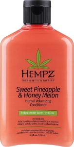 Hempz Кондиционер растительный для придания объема Sweet Pineapple & Honey Melon Volumizing Conditioner