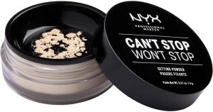 NYX Professional Makeup Can't Stop Won't Stop Setting Powder Фіксувальна розсипчаста пудра
