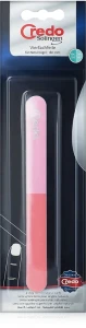 Credo Solingen Пилочка чотиристороння для натуральних нігтів, 27710, рожево-блакитна