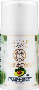 Satara Інтенсивний зволожувальний крем з авокадо і алое вера Dead Sea Intensive Avocado & Aloe Vera Cream
