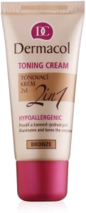 Dermacol Make-Up Toning Cream Тональный крем увлажняющий 2в1