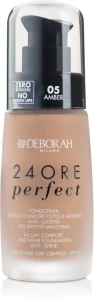 Deborah 24Ore Perfect Foundation Тональная основа для лица длительного действия