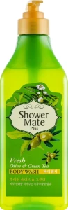 KeraSys Гель для душу "Оливки і зелений чай" Shower Mate Body Wash Fresh Olive & Green Tea