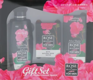 BioFresh Набір Rose of Bulgaria For Men Gift Set (sh/gel/100ml + soap/50g + aft/shave/30ml)