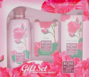 BioFresh Набор "Цветочный аромат" Rose of Bulgaria Gift Set (sh/gel/100ml + soap/50g + f/cr/30ml)