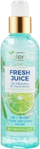 Bielenda Мицеллярный гель для умывания "Лайм" с детокс-эффектом Fresh Juice Micellar Care Detox Lime
