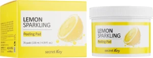 Secret Key Диски ватні для пілінгу Lemon Sparkling Peeling Pad