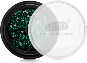 PNB Стразы для ногтей Green Mix SS2,3,6,8,10,12 Glass