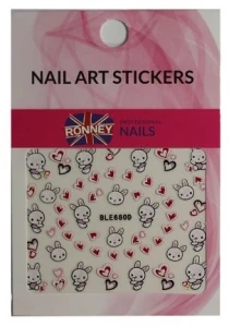 Ronney Professional Наклейки для дизайну нігтів Nail Art Stickers