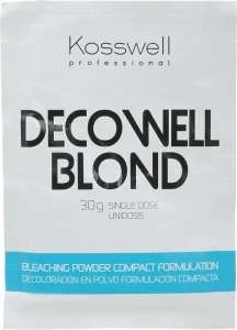 Kosswell Professional Освітлювальний порошок, блакитний Decowell Blond