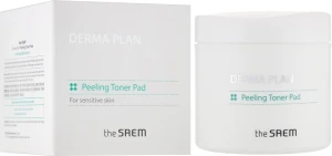 The Saem Тонизирующие пилинг-диски Derma Plan Peeling Toner Pad