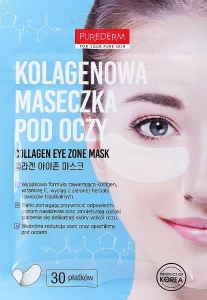 Purederm Набір тканинних патчів під очі з колагеном Collagen Eye Zone Mask