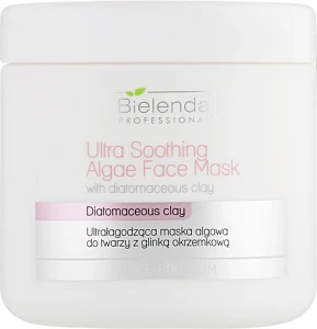 Bielenda Professional Ультра-смягчающая водорослевая маска для лица с диатомовой глиной Ultra Soothing Algae Fase Mask