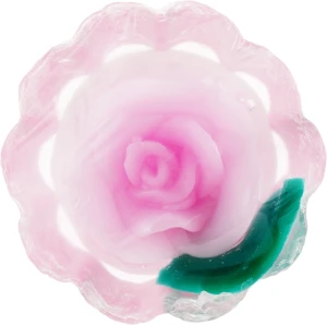 Bulgarian Rose Натуральне гліцеринове мило "Rose Fantasy", кошик, рожева троянда Bulgarska Rosa Soap
