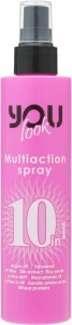 You look Professional Мультиспрей мгновенного действия 10 в 1 Multiaction Spray 10 in 1 Pink