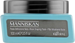 Kaaral Чорна моделювальна паста для волосся Manniskan Black Shaping Paste