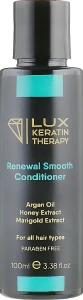 Кондиционер для гладкости волос с аргановым маслом, медом и экстрактом календулы - Lux Keratin Therapy Renewal Keratin, 100 мл
