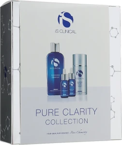 IS CLINICAL Набір для очищення шкіри Pure Clarity Collection (clean/gel/180ml + serum/15ml + serum/15ml + sun/cr/100g)