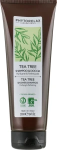 Phytorelax Laboratories Шампунь-гель для душу зволожуючий, заспокійливий, пом’якшуючий TEA TREE Vegan&Organic PhL Tea Tree Shower Gel