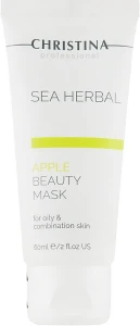 Яблучна маска краси для жирної та комбінованої шкіри - Christina Sea Herbal Beauty Mask Green Apple, 60ml