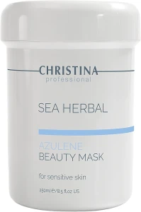 Азуленова маска краси для чутливої шкіри - Christina Sea Herbal Beauty Mask Azulene, 250ml