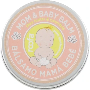 Roofa Бальзам для мамы и ребенка с календулой и маслом ши для сухой кожи, от растяжек Mom and Baby Balm