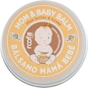 Roofa Бальзам для мами та дитини з медом та олією ши для сухої шкіри, від розтяжок Shea Butter & Honey Mom & Baby Balm