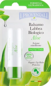 I Provenzali Бальзам для губ с органическим соком Алоэ 20% Aloe Lip Balm