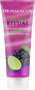Dermacol Гель для душа антистресс "Виноград и Лайм" Body Aroma Ritual Stress Relief Shower Gel Grap & Lime