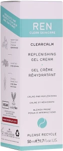 REN Восстанавливающий гель-крем Clearcalm Replenishing Gel Cream