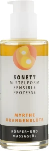 Sonett Органічна масажна олія "Мирт і колір апельсина" Sonnet Massage Oil