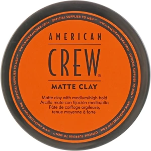 American Crew Матирующая глина Matte Clay