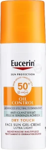 Eucerin Солнцезащитный гель-крем для лица с матовым эффектом Creme-Gel SPF 50