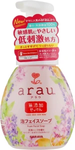 Arau Пінка для вмивання на основі ефірних олій Facial Foam Soap